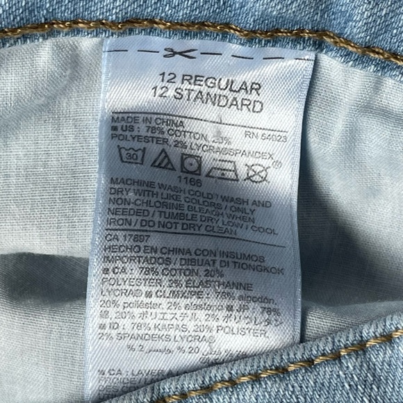 Old Navy super skinny jeans mid rise 12 Reg - Picture 3 of 6